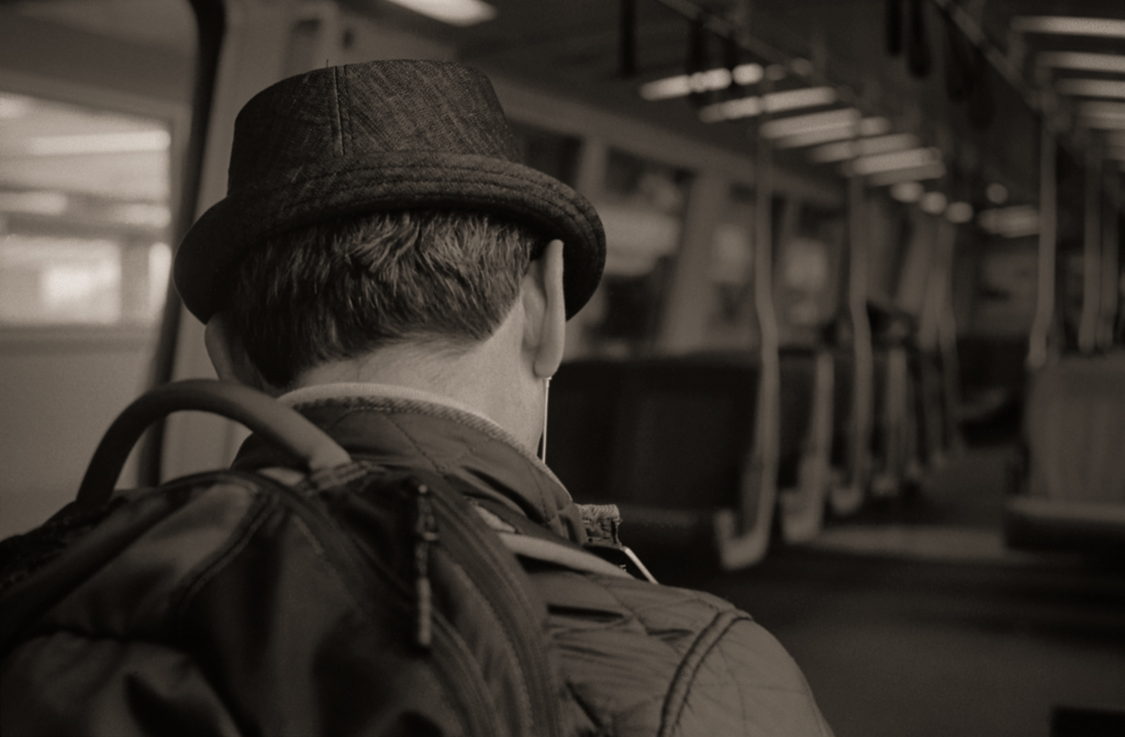 Pork Pie Hat, BART Train, 2015